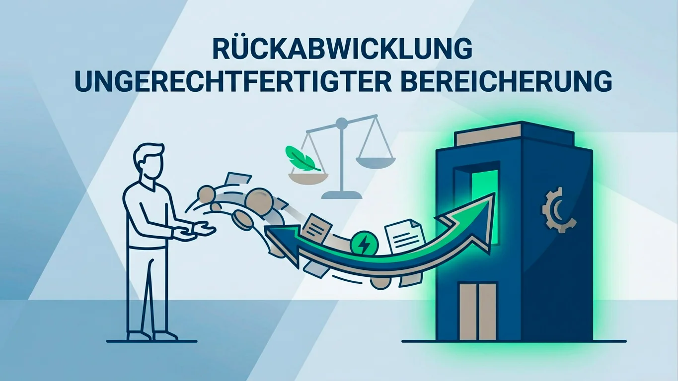 Konzeptbild zum Bereicherungsanspruch und zur Rückforderung verlorener Spieleinsätze